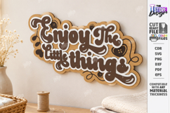 Wooden Inspirational Quotes Laser Cut Bundle | 3D Wall Decor Product Image 12