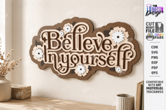 Inspirational Quotes Laser Cut | 3D Wall Decor | Wall Art Product Image 1