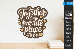 Inspirational Quotes Decor Laser Cut Bubdle | Wall Art SVG Product Image 5