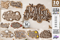 Wooden Inspirational Quotes Laser Cut Bundle | 3D Wall Decor Product Image 1