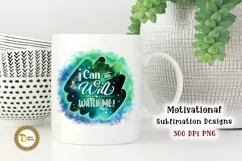 I Can And I Will Green Galaxy Motivational Typography PNG Product Image 2