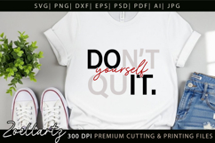 Do It Yourself T-shirt Inspirational Motivational Quote SVG Product Image 1