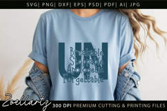 Unbreakable Unstoppable Unapologetic Inspirational Quote SVG Product Image 3