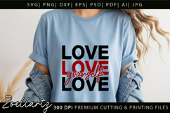 Love Yourself SVG Cut File Inspirational Positive Life Quote Product Image 1