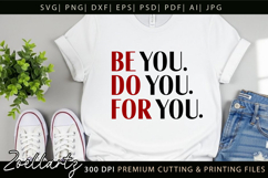 Be You Do You For You Motivational Inspirational Quote SVG Product Image 4