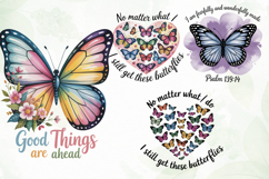 Inspirational Quotes Butterflies PNG Product Image 1
