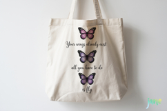 Inspirational Quotes Butterflies PNG Product Image 7