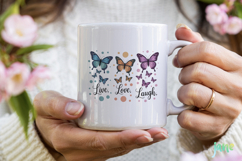 Inspirational Quotes Butterflies PNG Product Image 5