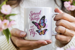 Inspirational Quotes Butterflies PNG Product Image 4
