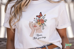 Inspirational Quotes Butterflies PNG Product Image 6