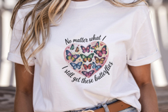 Inspirational Quotes Butterflies PNG Product Image 5