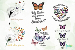 Inspirational Quotes Butterflies PNG Product Image 2