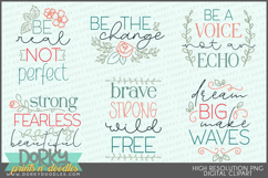 Inspirational Floral Clipart Bundle Product Image 11
