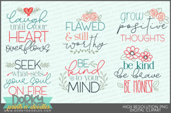 Inspirational Floral Clipart Bundle Product Image 12