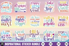 Inspirational Sticker Bundle Design, motivational quotes Product Image 1