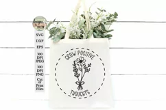Grow Positive Thoughts SVG | Wildflower SVG Product Image 2