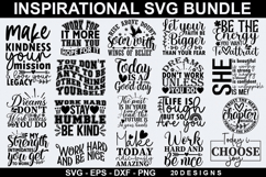 Inspirational SVG Bundle - Inspirational Quotes Design Product Image 1