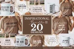 20 INSPIRATIONAL QUOTES CUT FILE BEING USED AS SHIRT PRINT