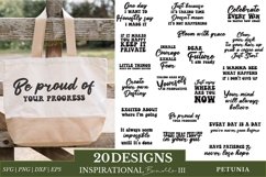 INSPIRATIONAL QUOTES CUT FILE FOR EVERYDAY MOTIVATIONAL MINDSET BEING USED AS A TOTE BAG PRINT