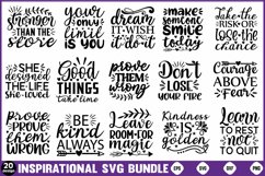 Inspirational Svg Bundle, motivational quotes Product Image 1