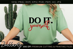 Do It Yourself T-shirt Inspirational Motivational Quote SVG Product Image 4