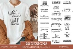INSPIRATIONAL QUOTES BUNDLE CUT FILES BEING USED AS A INSPIRATIONAL SHIRTGIFT