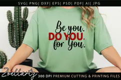 Be You Do You For You Motivational Inspirational Quote SVG Product Image 6