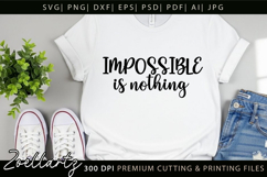 Positive Inspirational Quote SVG Motivational T-shirt Design Product Image 3