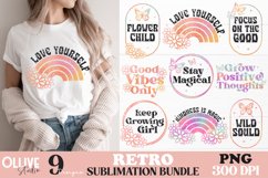 Retro Inspirational Sublimation Bundle | Retro PNG Product Image 1