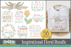 Inspirational Floral Clipart Bundle Product Image 1
