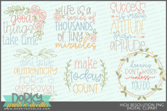 Inspirational Floral Clipart Bundle Product Image 16