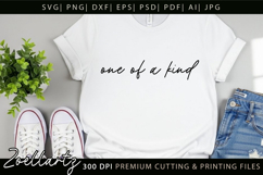 One Of A Kind Inspirational SVG Motivational Positive Quote Product Image 2