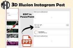 3D Illusion Post Template Mockup for Social Media Product Image 2