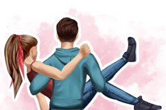 Couple Clipart Bundle, PNG, Valentine&#039;s clipart Product Image 2