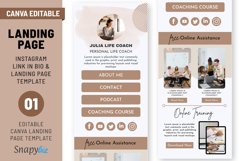 Canva Instagram Link in Bio Instagram Landing Page Template Product Image 1