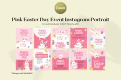 Pink Easter Day Event Instagram Portrait Canva Template Product Image 3