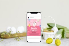 Pink Easter Day Event Instagram Portrait Canva Template Product Image 6