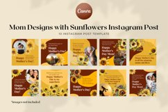 Bright Yellow Mothers Day Sunflowers Instagram Post Canva Product Image 3