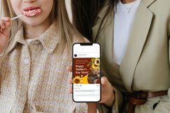 Bright Yellow Mothers Day Sunflowers Instagram Post Canva Product Image 6
