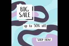 Instagram post discount banner template design Product Image 2