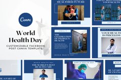 World Health Day Facebook Canva Template Product Image 1