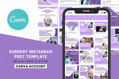 Surgery Instagram Canva Post Medical Editable Template Product Image 4
