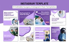 Surgery Instagram Canva Post Medical Editable Template Product Image 5