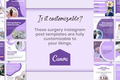 Surgery Instagram Canva Post Medical Editable Template Product Image 9