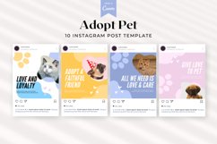 Adopt a pet instagram posts template, Canva Templates Product Image 2