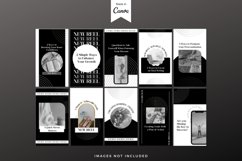Black and White Reel Cover Canva Template Product Image 4