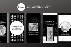 Black and White Reel Cover Canva Template Product Image 3