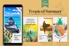 Tropical Summer Instagram Stories Canva Template Product Image 1