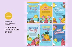Summer Hand Drawn Instagram Story Canva Template Product Image 2