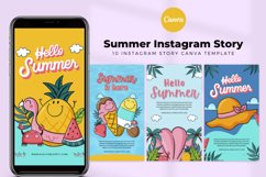Summer Hand Drawn Instagram Story Canva Template Product Image 1